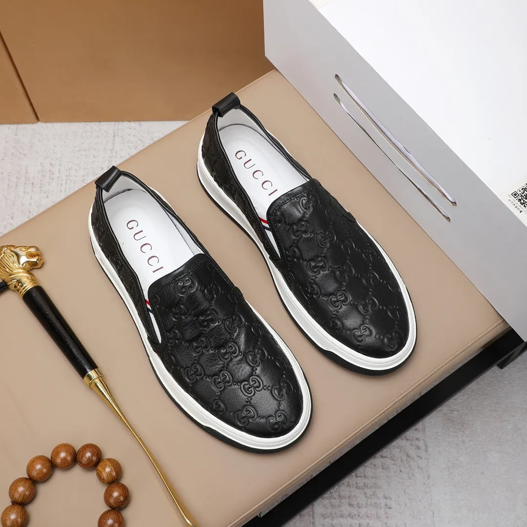 Men's shoes💰440 GUCCI🔍🔍2023 latest model On sale at the same time at the counter, original calfskin imported from Italy, genuine leather lining, (high-end, luxury, and class) exquisite workmanship, soles: original soles specially provided by the original factory, ⚠Exclusive double-layer movable molded soles are super comfortable⚠, real photos🎬The real ones are better🔍🔍"High quality·Follow the order" code number 38-44